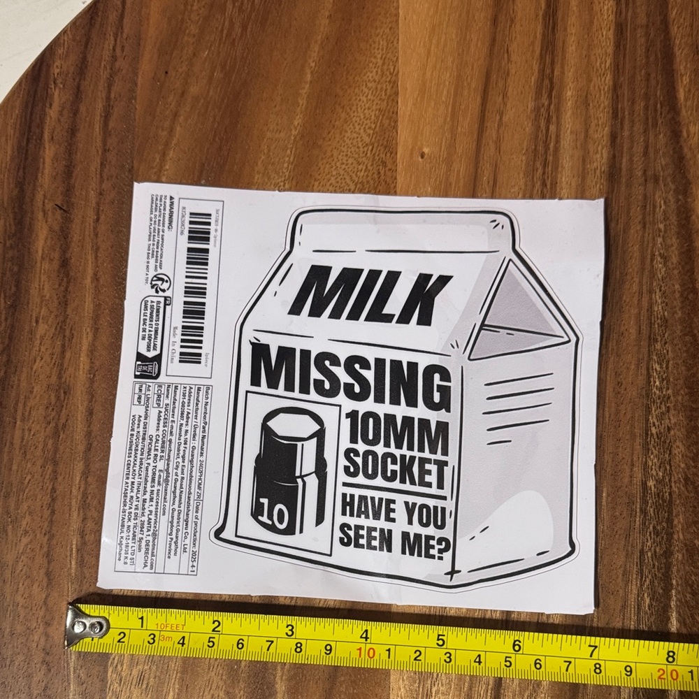 Missing 10mm Socket Sticker Decal - Picture 3 of 3